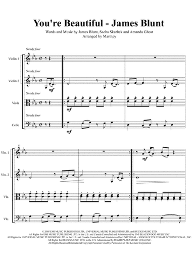 You're Beautiful (arr. Marmpy)