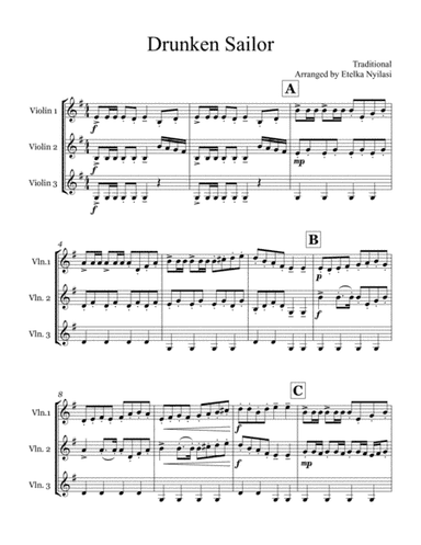 Drunken Sailor (arr. Etelka Nyilasi)