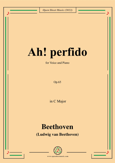 Beethoven-Ah!perfido,Op.65 (arr. OSM Press)