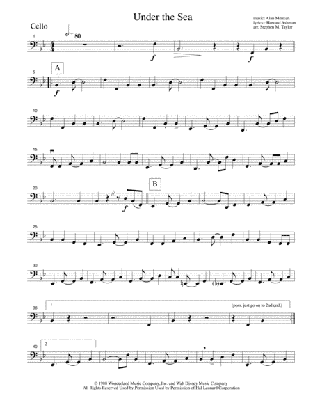 Under The Sea (arr. Stephen M. Taylor)