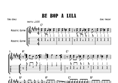 Be-bop-a-lula (arr. Toño Gómez)