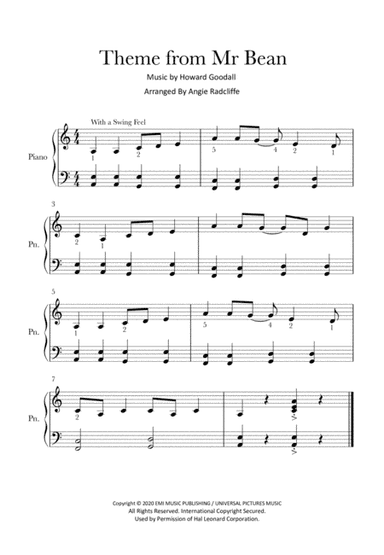 Mr. Bean Animated Series Theme (arr. Angie Radcliffe)