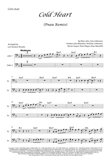 Cold Heart (pnau Remix) (arr. Luís Gustavo Rossato)