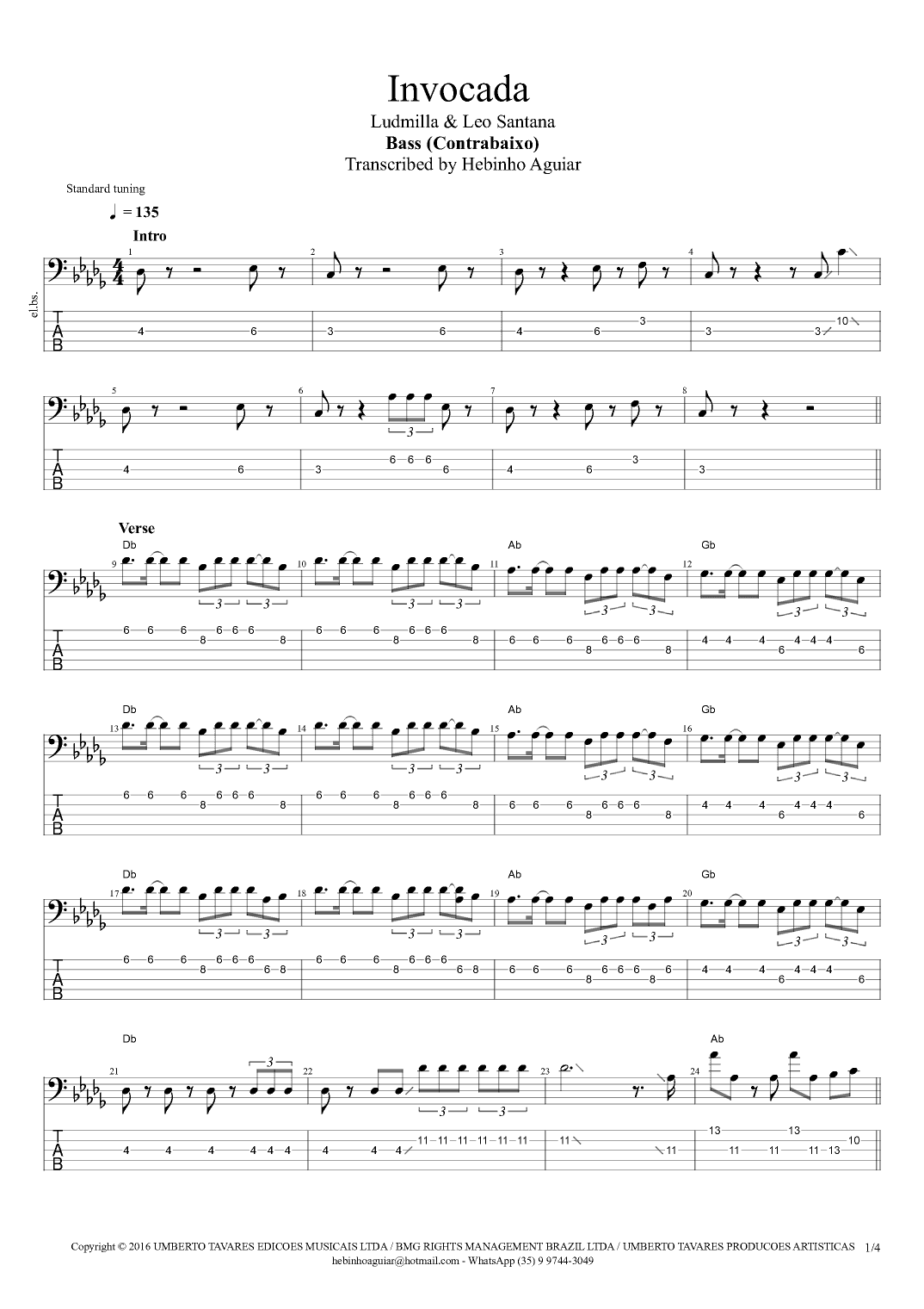 Invocada (arr. @hebinhoaguiar)