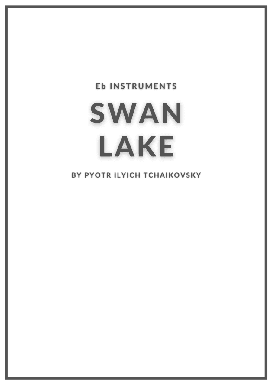 Swan Lake alto sax sheet music (arr. Douglas Wattson)
