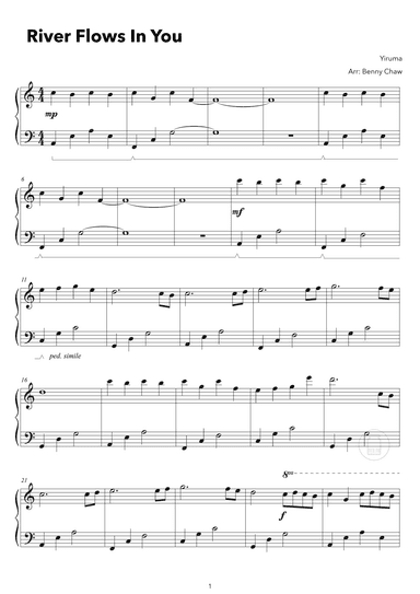 River Flows In You (arr. Benny Chaw)