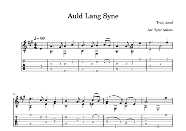 Auld Lang Syne (arr. Tyler Adams)
