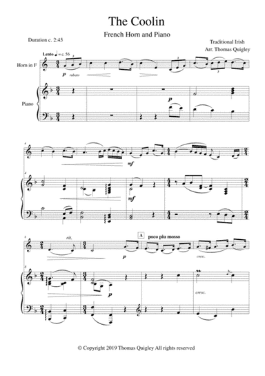 The Coolin (arr. Thomas Quigley)
