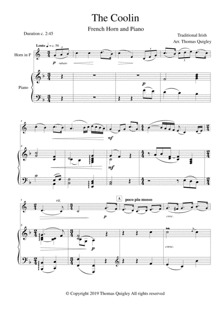 The Coolin (arr. Thomas Quigley)
