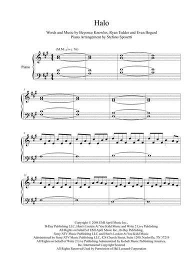 Halo (arr. Stefano Sposetti)
