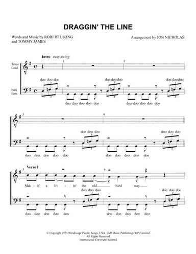 Draggin The Line (arr. Jon Nicholas)