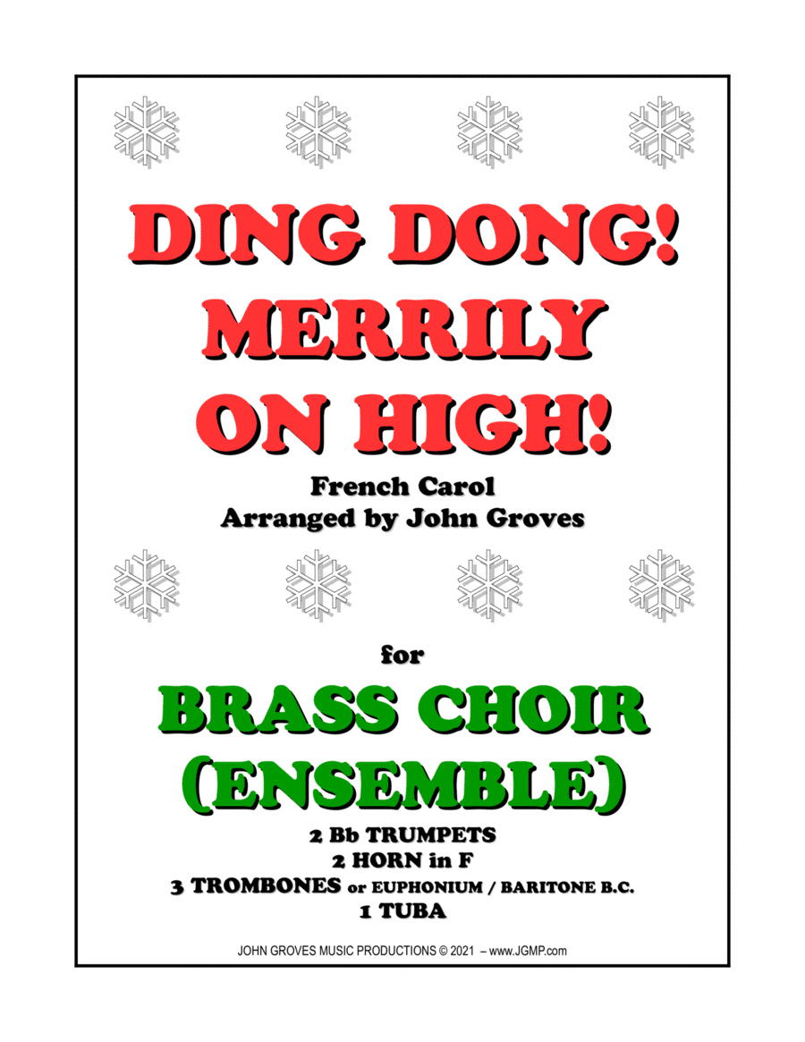 Ding Dong! Merrily on High! - Brass Choir (Ensemble) (arr. John Groves)