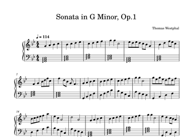 Sonata in G Minor, Op.1