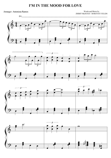 I'm In The Mood For Love (arr. Antonieta Ramos Valverde)