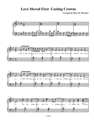Love Moved First (arr. Diane M. McGahee)