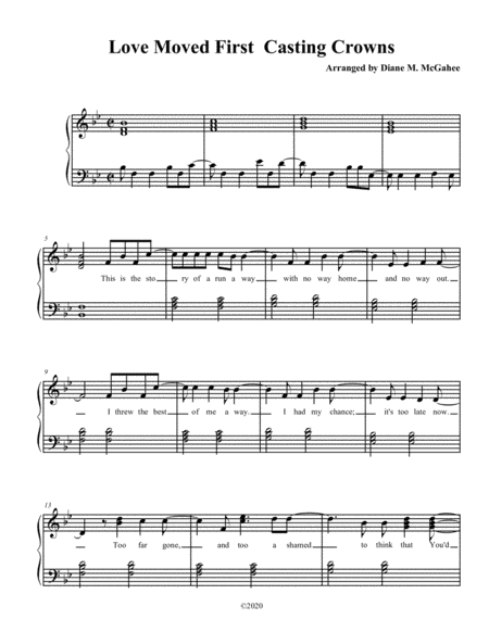 Love Moved First (arr. Diane M. McGahee)