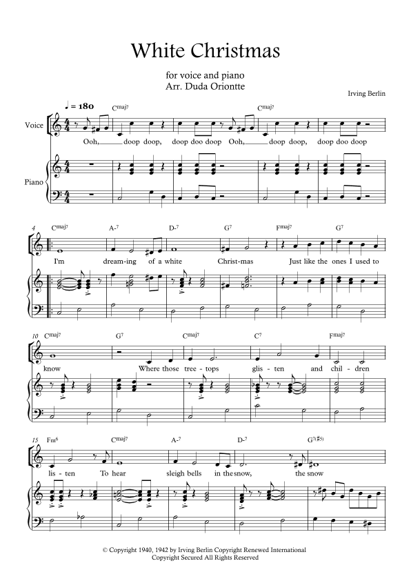 White Christmas (arr. Duda Oriontte)