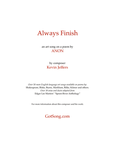 Always Finish