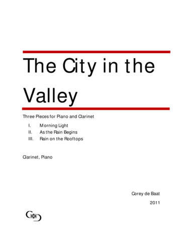 The City in the Valley: Three Pieces for Piano and Clarinet