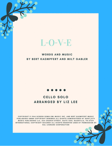 L-O-V-E (arr. Liz Lee-Cellomoji)