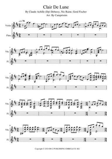 Clair De Lune (arr. Camprixinx)