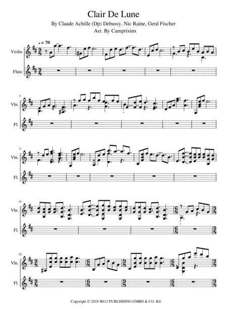 Clair De Lune (arr. Camprixinx)