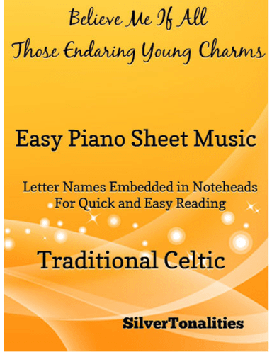 Believe Me If All Those Endearing Young Charms Easy Piano Sheet Music (arr. SilverTonalities)