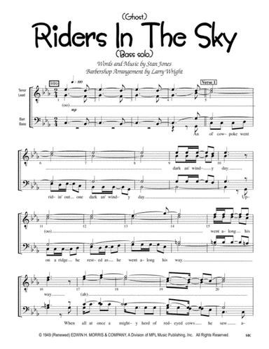 (ghost) Riders In The Sky (a Cowboy Legend) (arr. Larry Wright)