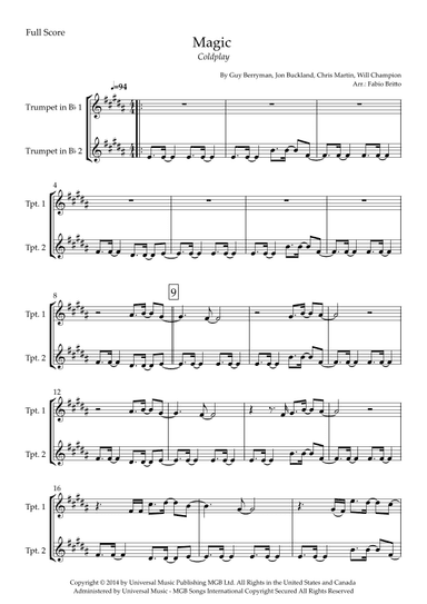 Magic (arr. Fabio Britto)
