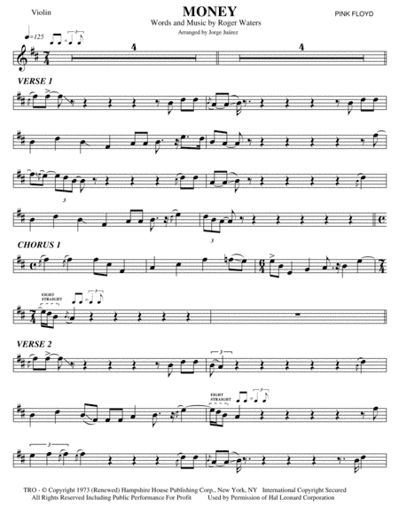 Money (arr. Jorge Juárez)