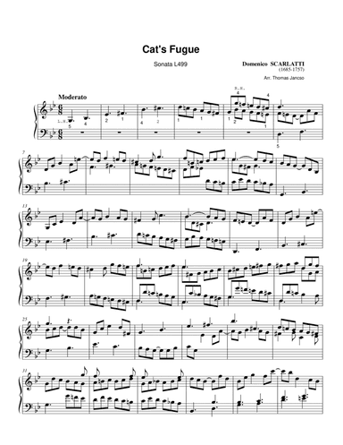 Cat's Fugue (arr. Thomas Jancso)