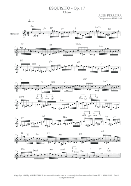 Esquisito (weird), Op. 17