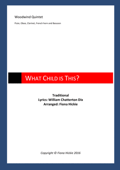 What Child is This? (arr. Fiona Hickie)