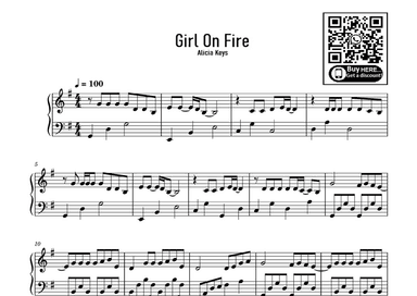 Girl On Fire (main Version) (arr. eduardo)