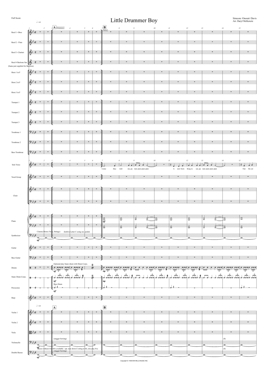 The Little Drummer Boy (arr. Daryl McKenzie)