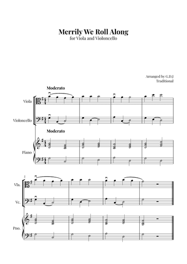 Merrily We Roll Along (arr. GDJ)
