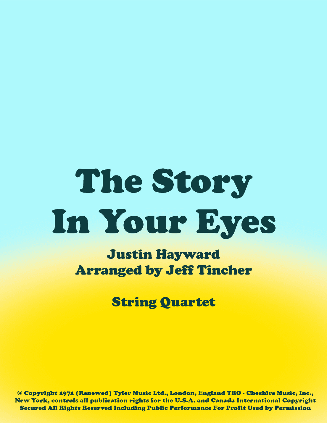The Story In Your Eyes (arr. Jeff Tincher)
