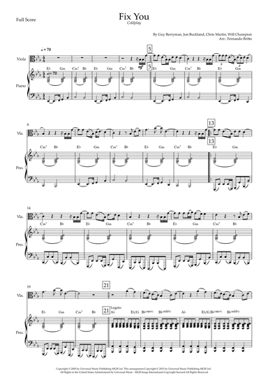 Fix You (arr. Fernando Britto)