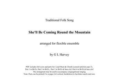 She'll Be Coming Round the Mountain (Flexible Ensemble) (arr. G L Harvey)