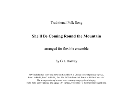 She'll Be Coming Round the Mountain (Flexible Ensemble) (arr. G L Harvey)