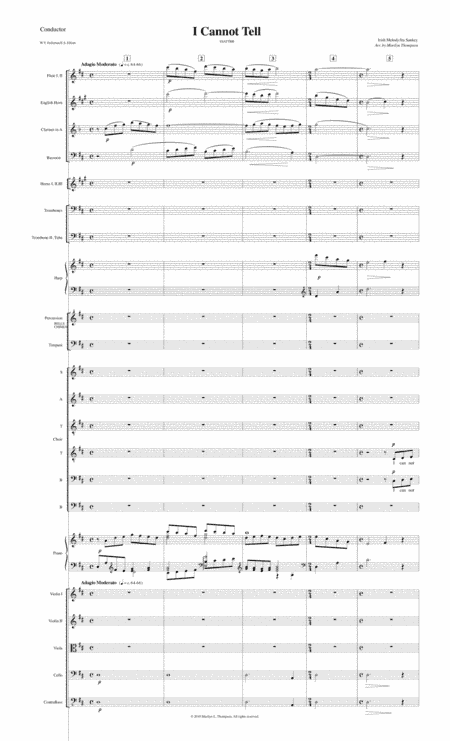 I Cannot Tell--Full Score.pdf (arr. Marilyn Thompson)