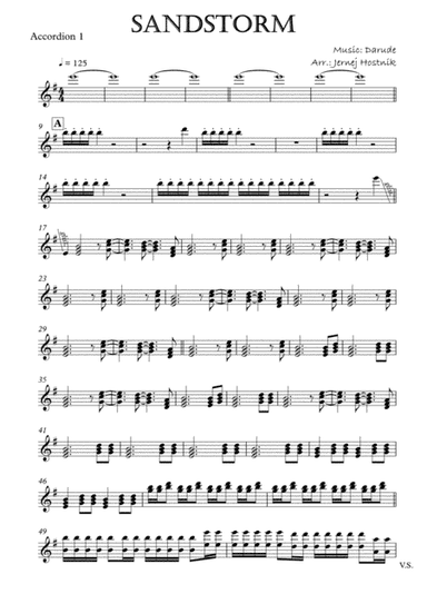 Sandstorm (arr. Jernej Hostnik)