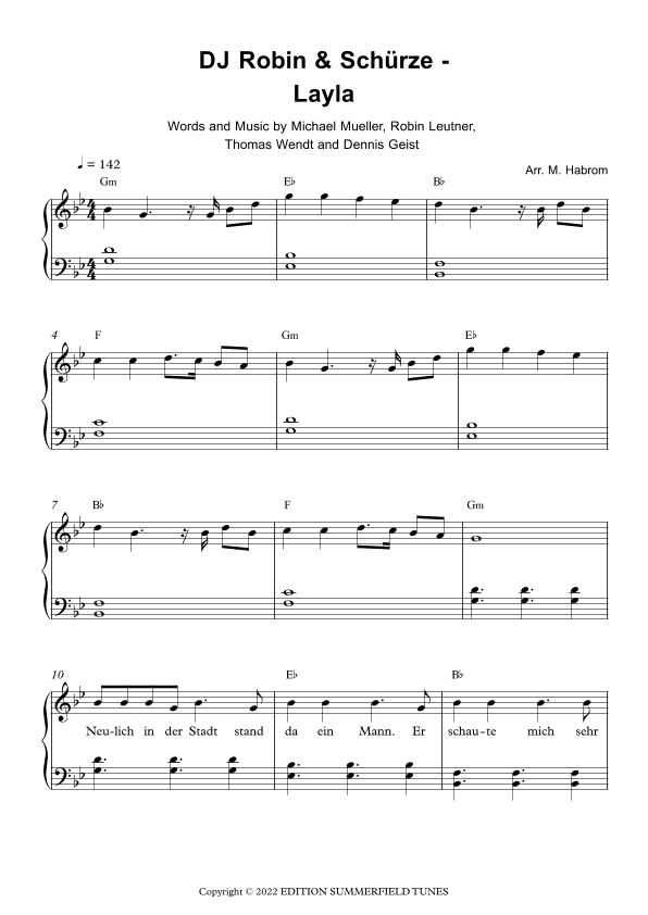 Layla (arr. Michael Habrom)