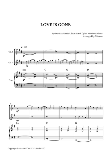 Love Is Gone (arr. Milanov)