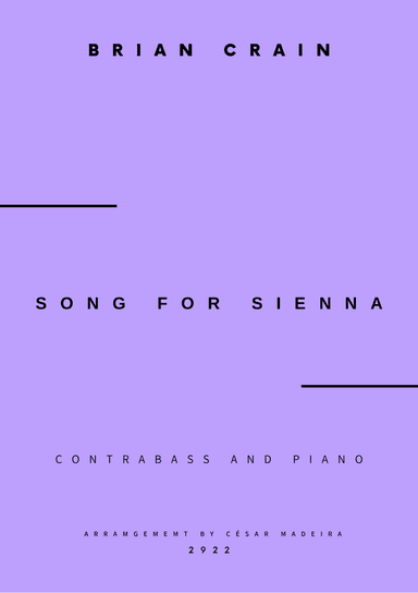 Song For Sienna (arr. César Madeira)