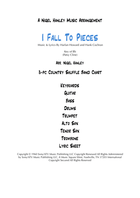 I Fall To Pieces (arr. Nigel Hanley)