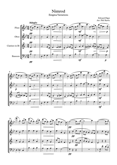 Nimrod - Wind Quartet (arr. Phil Rawle)