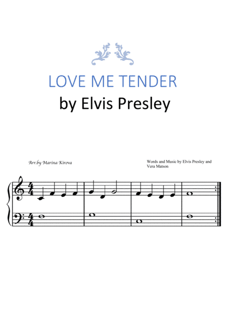 Love Me Tender (arr. Marina Kirova)