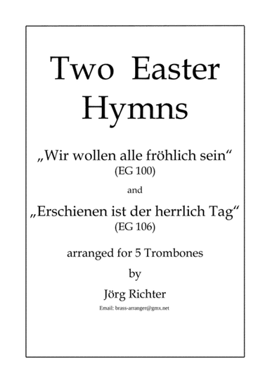 Zwei Osterchoräle für Posaunenquintett (arr. Jörg Richter)
