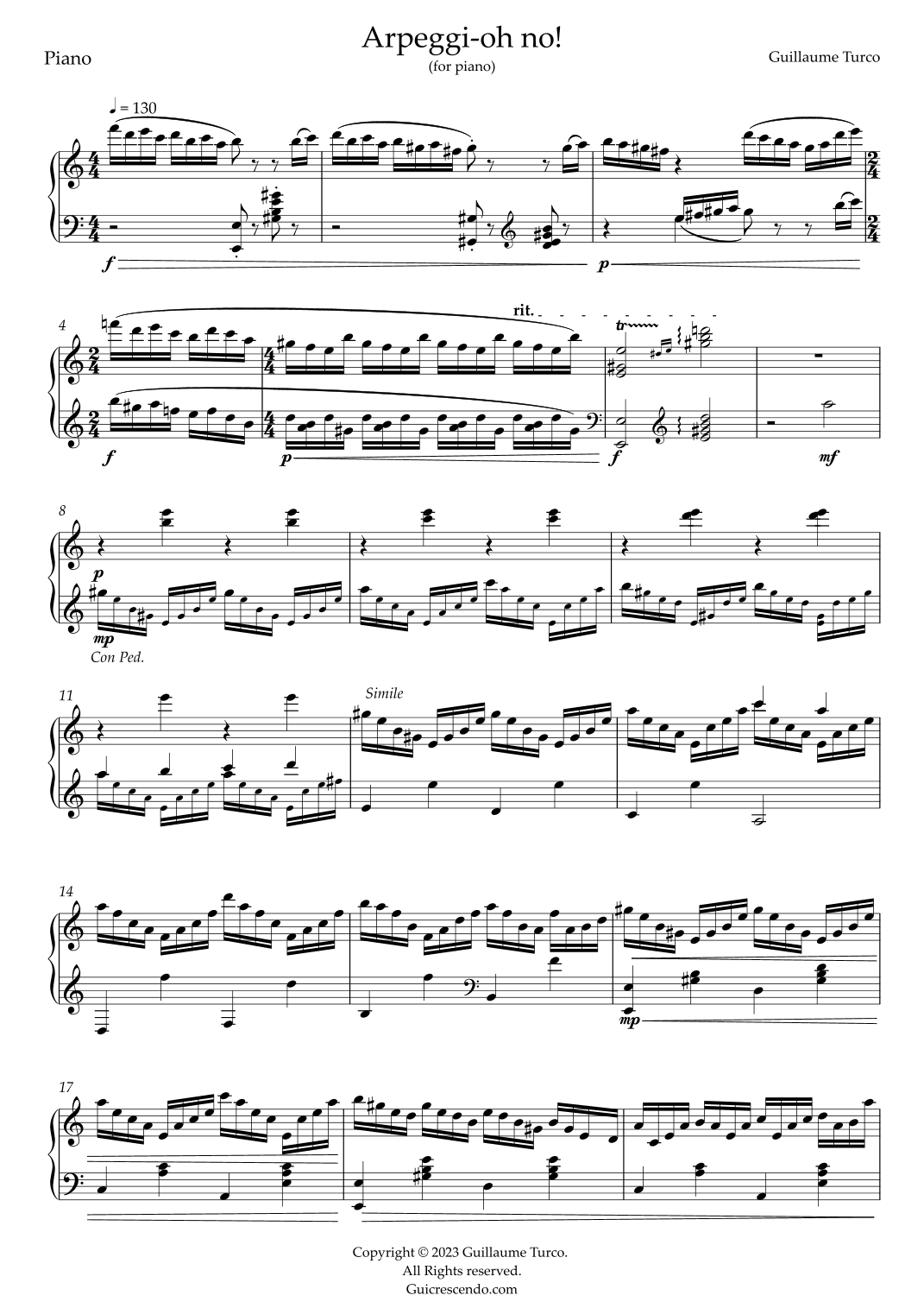 Arpeggi-oh no! ( Piano )